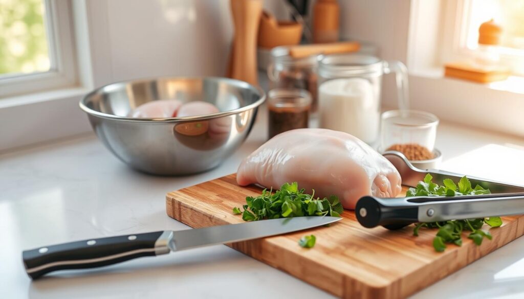 Kitchen Tools for Chicken Preparation